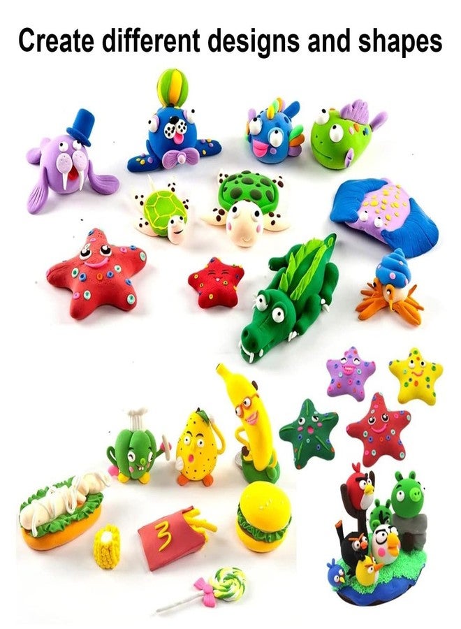 YAJNAS 12 Pcs Air Dry Clay for Kids with 3 Sculpting Tools - Creative Art & Crafts Play Dough Birthday Return Gift for Boys and Girls - Color As Per Stock - Image 4